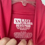 Big Bud Press Short Sleeve Essential Turtleneck Top in Hot Pink XS Photo 2