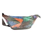 Vintage Y2K Patchwork Leather Fanny Pack 🎨 Boho Festival Bum Bag Crossbody Red Photo 1