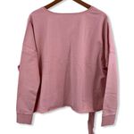 525 America  Pink Oversized Crop Sweatshirt Med New Photo 1
