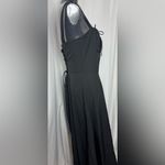 Elegant Black Strapless Dress corset back sleeveless maxi effortless XL Photo 8