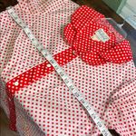 Vintage 70s Models Coat Polka Dot House Dress Robe Mumu Size L Photo 6