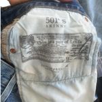 Levi's  501 High Waist Button Fly Distressed Light Wash Skinny Jeans 29x28 Indie Photo 5