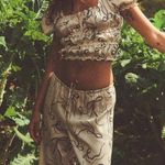 ZARA  Satin Effect Printed Crop Top Photo 0