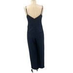 Anthropologie The Essential Jumpsuit Pinstripe Sleeveless Navy Blue Size US 0 Photo 8