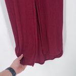 Coin 1804 Lagenlook ribbed Sleeveless Button High Lo Hem Cardigan Maroon Size XS Red Photo 4