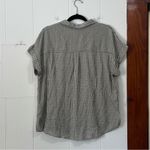 Lucky Brand  Olive Checkered Gingham Plaid Button Down Shirt Size Large Photo 3