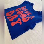 HAVE A GOOD DAY Crewneck/Cutout Low Shoulder Sweatshirt. Tagless. Adult M. GUC Size M Photo 5