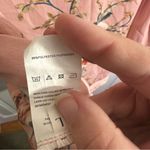 Womens Jacket Open Front Pink Lace Size Large Bell‎ Sleeves Floral Print Kimono Photo 6