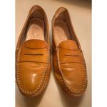 Tod's Brown Patent Leather Gommini Penny Loafers Size 7 Photo 1