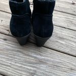 White Mountain  Black Suede Wedge Boots size 9.5 Photo 4