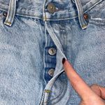 Levi Strauss & CO. Levi‎ Strauss & Co. Womens Cotton Button Fly Distressed Jeans Light Blue Size 29 Photo 7