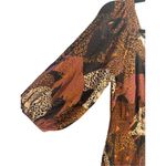 Farm Rio for Anthropologie Animalia Mirana Jumpsuit XS Jumper Romper in Brown Mo Photo 10