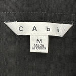 CAbi  | Medium | Black A La Carte Open Front Draped Woven Jacket Style 418 Photo 2