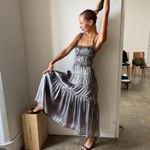 Ciao Lucia Tutti Dress Oyster silver gray polkadot polka dot size XS Photo 3