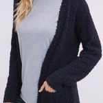 Black Popcorn Texture Cardigan Size XL Photo 0