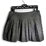 Chou Yatou Skirt Womens Medium Gray Woven 5% Wool Tennis Pleated Mini Preppy NWT Photo 0