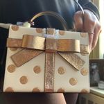 Kate Spade Authentic  dots glitter/leather gift box Crossbody/Satchel Photo 8