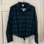 J Crew Factory NWT Tartan Plaid Medium Button Down 🥰 Green Photo 0