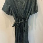 SheIn Green Polka Dot Wrap Dress Photo 1