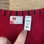 Basic Editions Kmart Holiday Editions Festive Red Holiday Sweater Vest Snowman Size L Photo 3