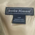 Jessica Howard Women’s Cocktail Dress & Jacket Gold Size 10P Lined Straps Photo 7