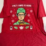 The Office Dwight Christmas Graphic T Shirt Red Size L Photo 0