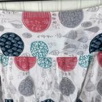 Tommy Hilfiger Women's Cotton Skirt Size 8 White Circle Leaf Print Preppy Retro Photo 3