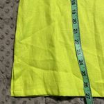 kim rogers  large women’s ondina lime green 100% linen button down 3/4 sleeve Photo 4