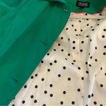 Dennis Basso Water Resistant Button Front Kelly green Jacket small Photo 7