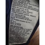 Current Seen Hooded Belted Trench Coat Womens Size 13/14 Navy Blue Plaid Photo 2