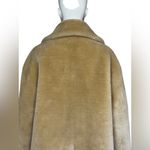 Sandro  Faux Fur Double Breasted Coat Natural Size 36 Photo 9