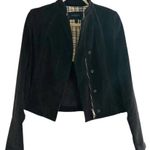 Burberry  London Women’s Black Corduroy Jacket Size 6 Photo 0
