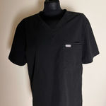 FIGS  Black Scrub Top with Pocket Photo 0