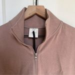 Varley NWT  Erina Half-Zip Sweat Pullover in Shadow Rose Marl Photo 4