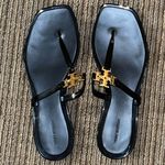 Tory Burch Black and Gold Sandals Photo 0