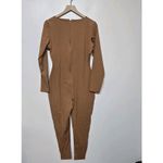 SKIMS NEW All-In-One Scoop Neck Long Sleeve Jumpsuit - Caramel Womens Size 2X Photo 5
