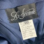 La Femme Ruched Twist Column Formal Gown Plus Size US 20 Photo 6