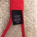 Victoria's Secret Victoria’s Secret Women’s Red Satin Bow White Mesh Sexy Intimate Garter Belt L Photo 6