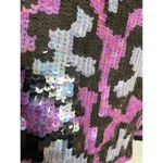 Nicole Miller NWT Collection Sequin Mini Skirt Pink Black Size 0 Retail $290 Photo 11