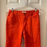 Coldwater Creek Red Orange Ankle Cropped Jeans size 10 Photo 3