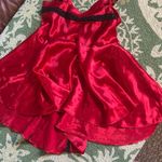 Victoria's Secret Victoria Secrets Gold Label Red/ Black Satin Lace Slip Dress Size Medium Photo 7
