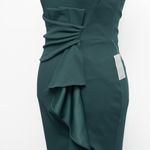 Betsy and Adam  Christine Scuba Crepe Ruffled Bow Gown Photo 9