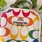 Coach Eva Phone Crossbody In Rainbow Signature Canvas ck189 Photo 1