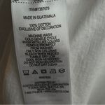 Nautica Large White Short Sleeve Crewneck Top with Ties on the Sleeves Photo 6