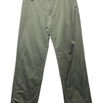 Natural Reflections Flannel Lined Chino Pants Olive Green Cotton Women's 8 Warm Photo 0