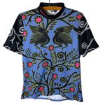 Sugoi Women’s Sz Medium Cycling Jersey Bird Print Blue Photo 0