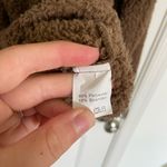 EUC | Women’s‎ fluffy teddy bear zip up jacket — small Brown Photo 2