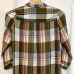 Anthropologie  Pilcro Size‎ Medium Plaid Side-Slit Maxi Tunic Duster Button Down Photo 4