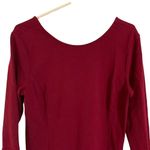 Talbots 𝅺 Maroon / Burgundy Long‎ Sleeve Tunic - Medium Photo 2