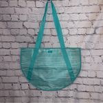 Thirty One Round Utility Tote in Miami Stripe Like‎ New Blue Photo 2